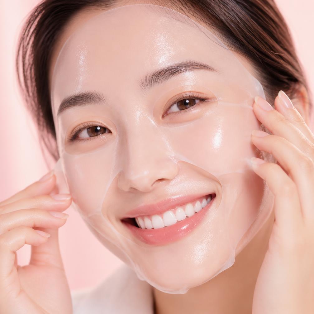 Application du masque LYSAVA sur le visage